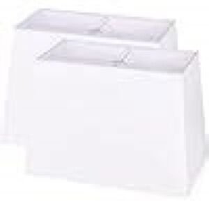 Set of 2 rectangular lampshades